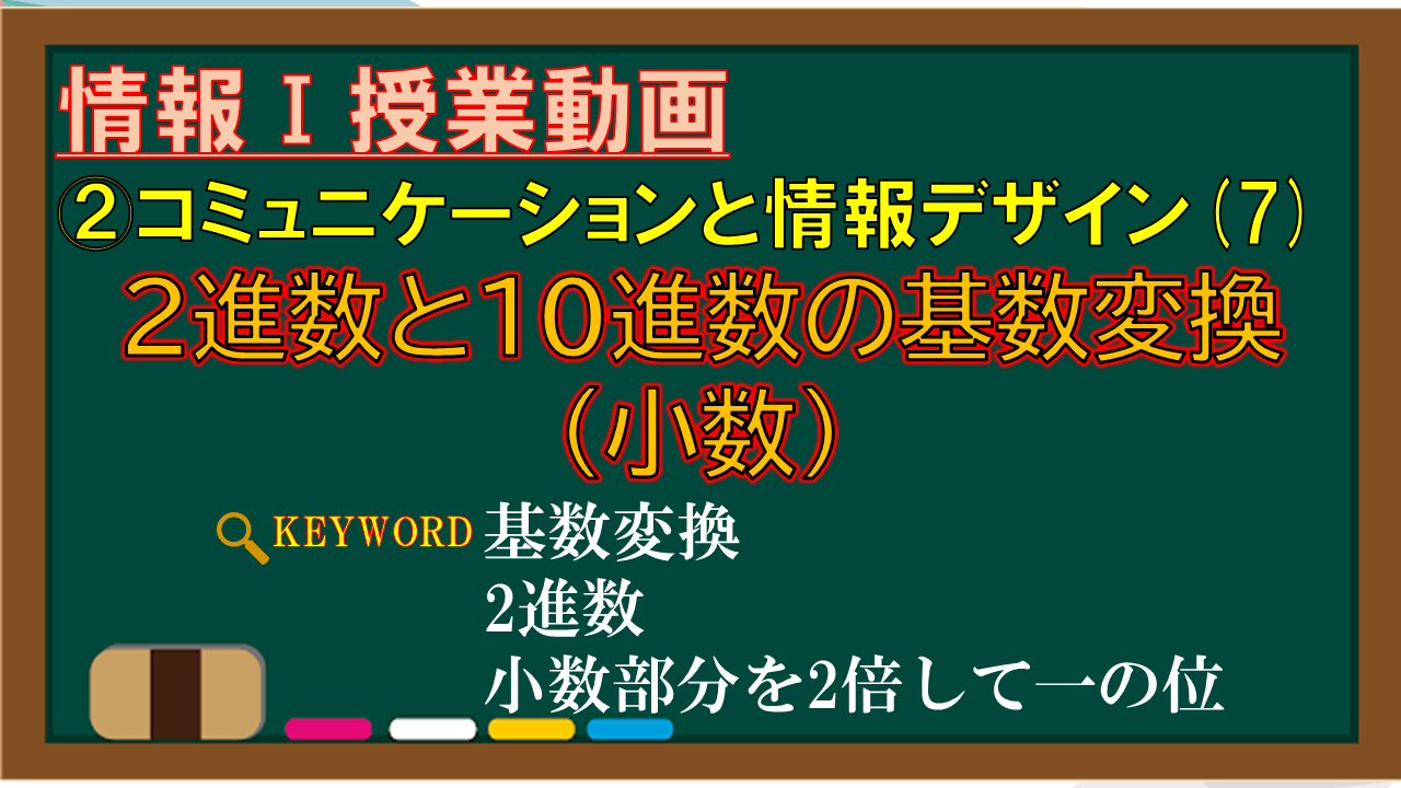 2進数と10進数の基数変換(小数)